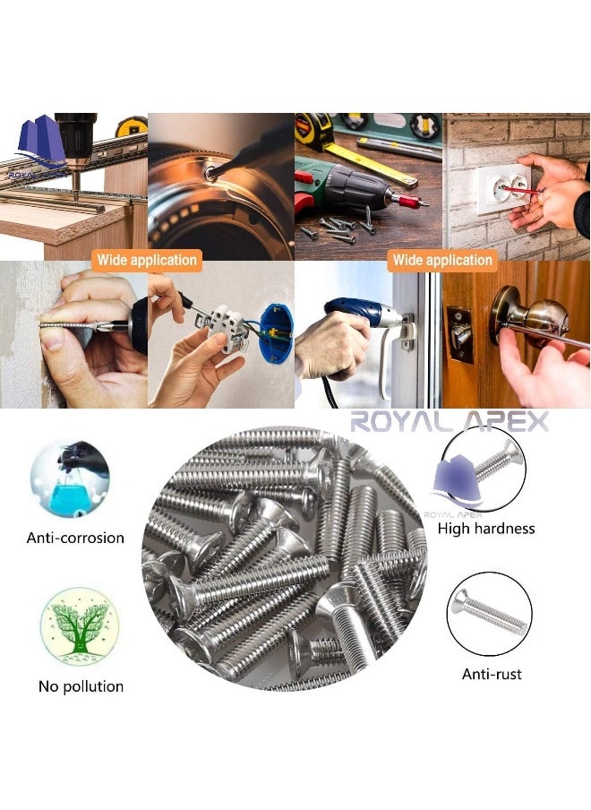 Royal Apex Machine Screw Csk Philip And Countersunk Head For Diy Electrical And Kitchen Furniture Pull Cabinet Door Handles Pack Of 25 M3.5 X 20 Mm  - Image 4