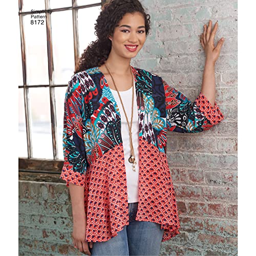 Simplicity 8172 Easy to Sew Misses' Kimono Sewing Pattern Kit, Code 8172, Sizes XXS-XXL - Image 5