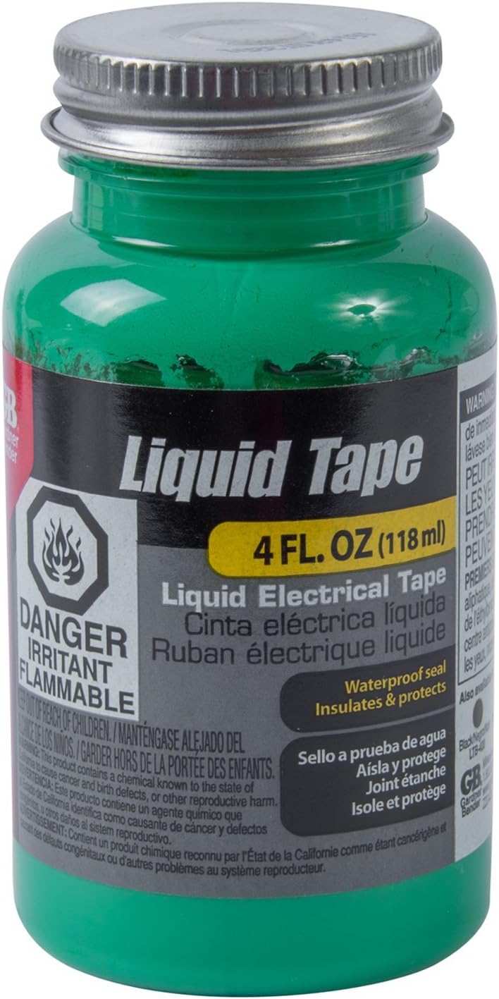 Gardner Bender LTG-400 Waterproof Liquid Electrical Tape, 4 oz, Green - Image 1
