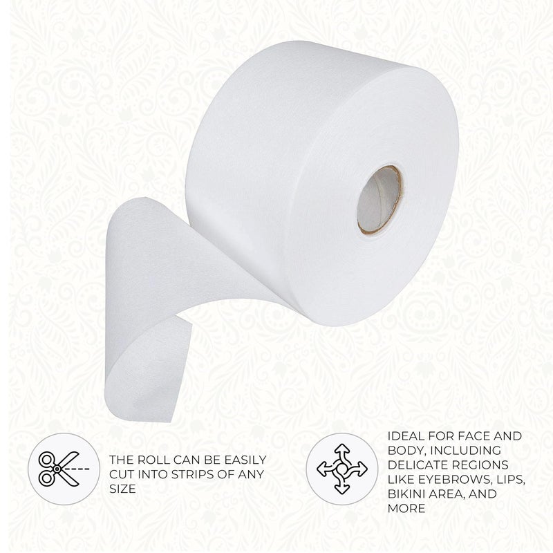 ForPro Professional Collection ForPro Non-Woven Epilating Roll for Body and Facial Hair Removal, Tear-Resistant, Lint-Free, 3â€ x 55 Yards, White - Image 4