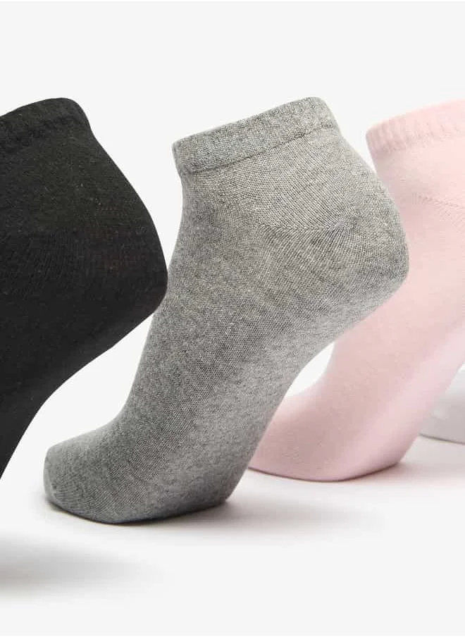 Flora Bella By Shoexpress Women Set of 7 - Solid Ankle Length Socks