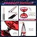 Simgoing Chinese Yoyo LED Diabolo Set Includes Colorful Diabolo Toy Light up Professional Yoyo with 2 Pieces Sticks 1 Piece String 1 Net Bag for FunRed - Image 4