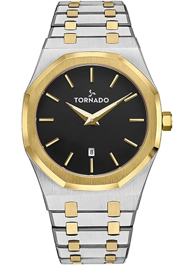 TORNADO Men's Analog Black Dial Watch - T9009-TBTB - Image 1