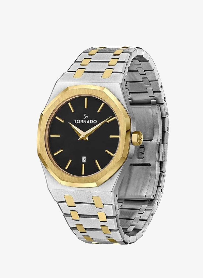 TORNADO Men's Stainless Steel Analog Watch T9009-TBTB - 42 mm - Image 2