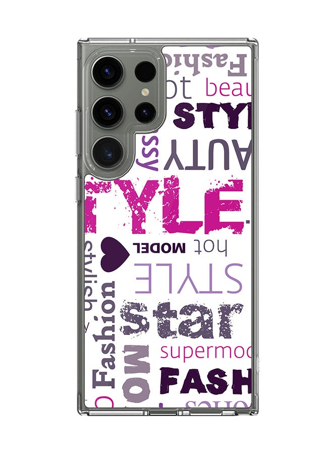 Stylizedd Classic Clear Case for Samsung Galaxy S25 Ultra , Hybrid Soft Case Flexible Edges TPU PC Gel Thin Transparent Cover - Fashion Statement Full Print - Image 1