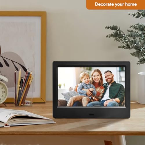 PiPivision 7 Inch Digital Picture Frame, HD Display Photo Frame, Wall Mountable Electronic Slideshow for Videos and Music - Image 3
