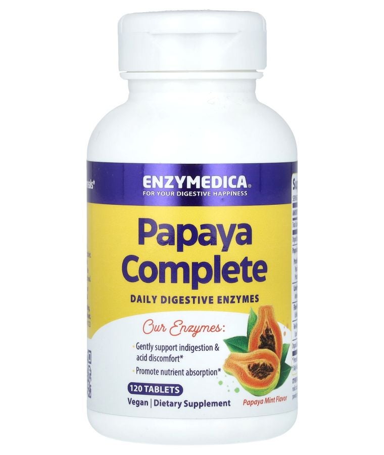 ENZYMEDICA Papaya Complete Papaya Mint 120 Tablets