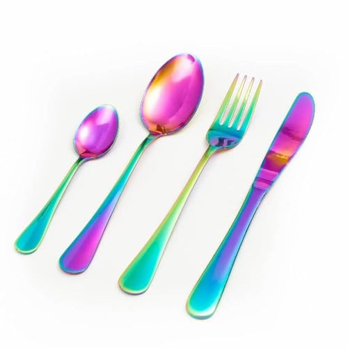 Artek 24-Piece Stainless Steel Flatware Cutlery Set for 6 | with Spoons, Forks, Knives & Teaspoons | for Weddings, Anniversaries, Dining Table & Home Kitchen - Image 2