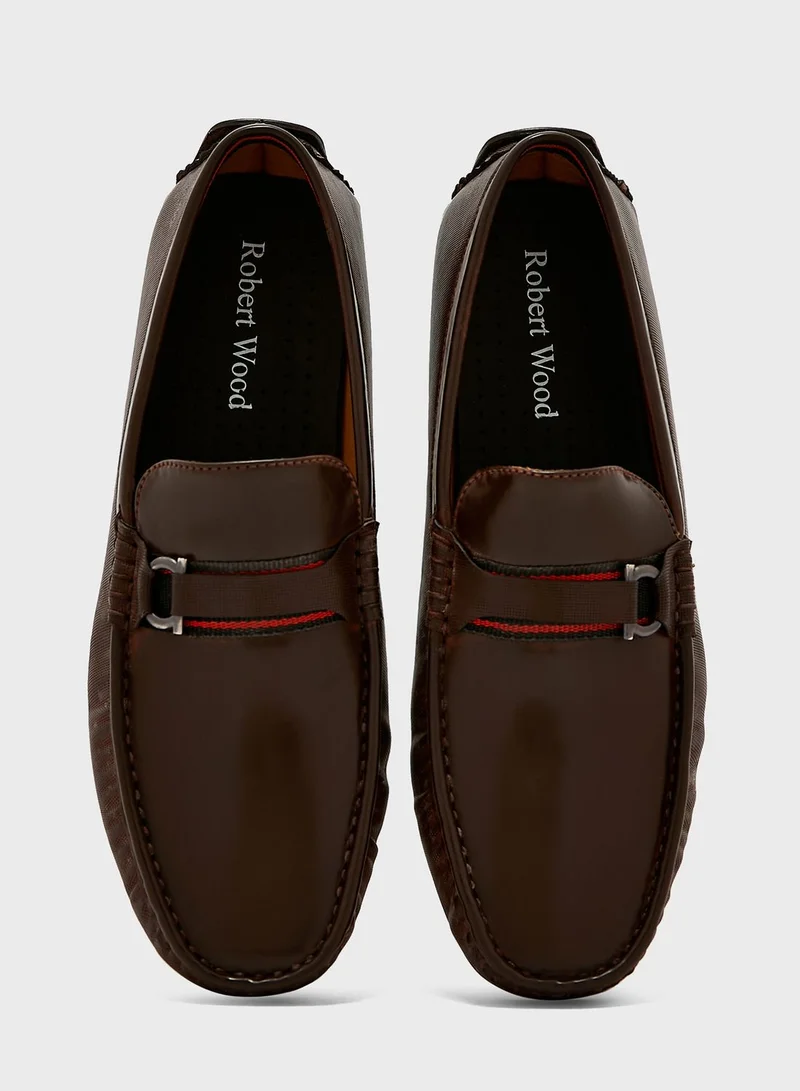 Robert Wood Saddle Detail Moccasins