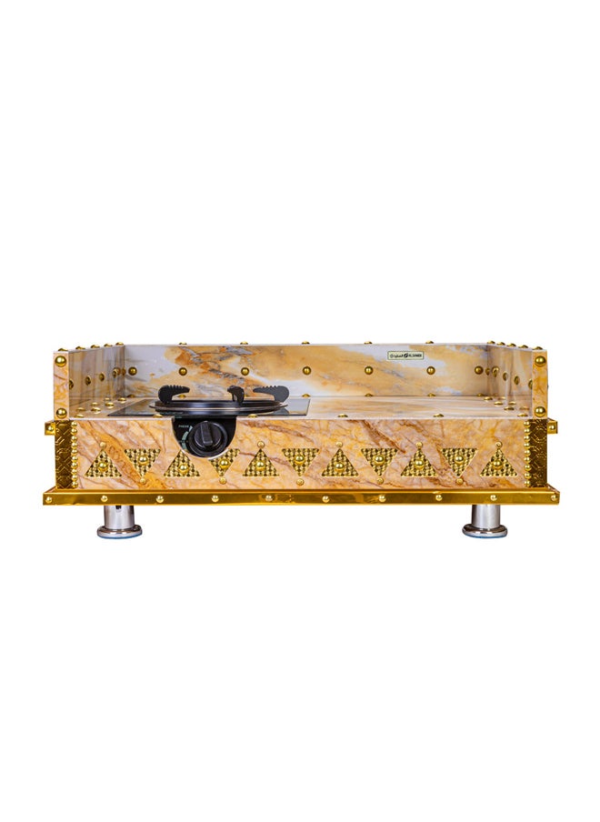 AL SANIDI Heritage wooden charcoal grill, Heating stove, Milky , Size 55*75 Cm  - Image 3