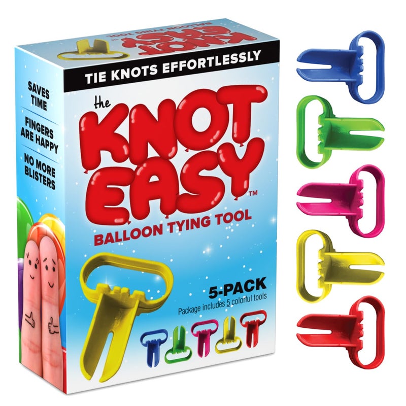 Knot Easy Balloon Tie Tool 5 Pack Party Smith Ties Knot Fast Easy Balloons Tying Tools Knotter Tier Device Party Supplies Decorations Accessories Kit Great for Balloon Arch Arches