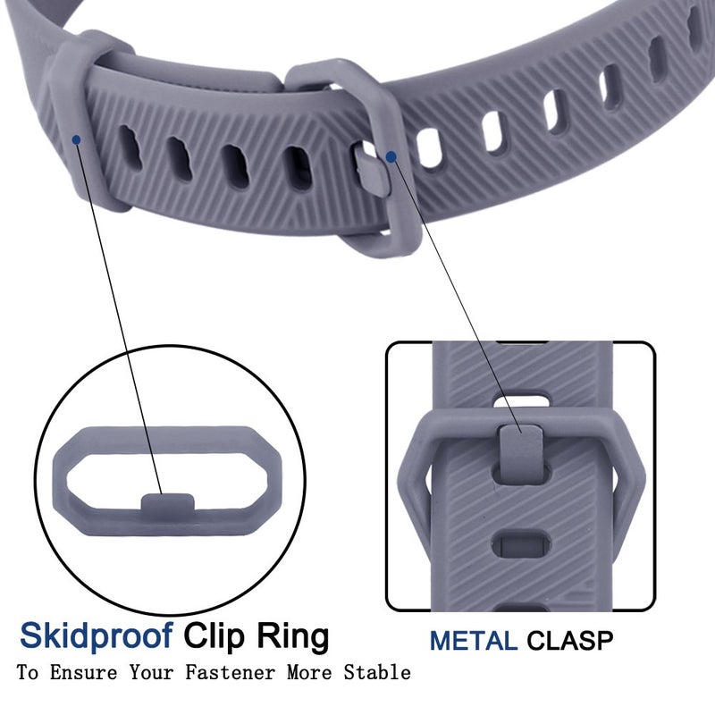 Tobfit مجموعة توبيفت 4 حزام متوافق مع ألتّا/ألتّا HR، أحزمة استبدال رياضية ناعمة من السيليكون للنساء والرجال (صغير، أسود/ذهبي شمبانيا/ذهبي وردي/رمادي) - Image 5