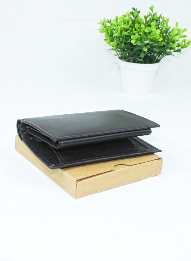 ISHWAZ Genuine Leather Modern Wallet With Wide Range of Pockets Special Place For Sim Cards Flash Memory Money Secret Pockets All In One Amazing Wallet With Premium Leather Extra Capacity High Quality  - Image 3