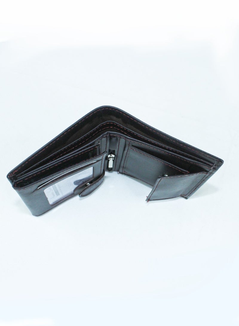 ISHWAZ Genuine Leather Modern Wallet With Wide Range of Pockets Special Place For Sim Cards Flash Memory Money Secret Pockets All In One Amazing Wallet With Premium Leather Extra Capacity High Quality  - Image 5