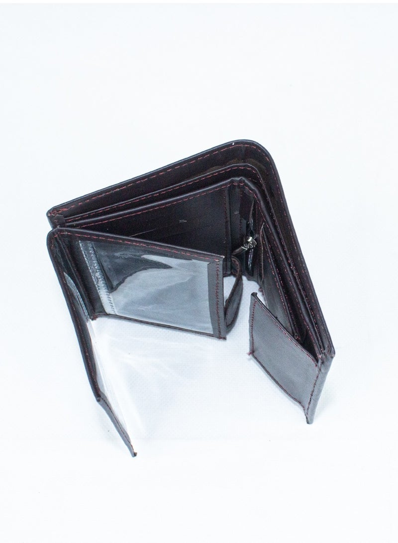 ISHWAZ Genuine Leather Modern Wallet With Wide Range of Pockets Special Place For Sim Cards Flash Memory Money Secret Pockets All In One Amazing Wallet With Premium Leather Extra Capacity High Quality  - Image 4