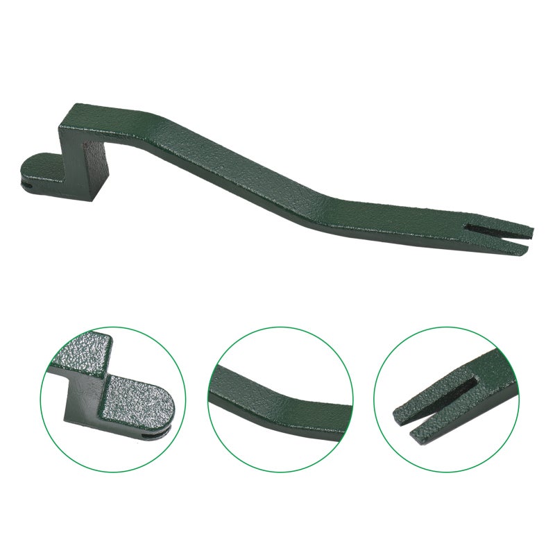 Nail Remover Dark Green Y-Shaped Head Design: Labor-Saving High Hardness Steel Tool - Professional Roofing Tool for Home Improvement Workshop Construction DIY Projects - Image 5
