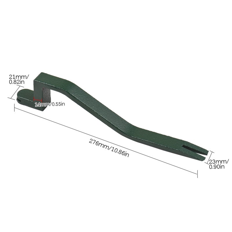 Nail Remover Dark Green Y-Shaped Head Design: Labor-Saving High Hardness Steel Tool - Professional Roofing Tool for Home Improvement Workshop Construction DIY Projects - Image 2