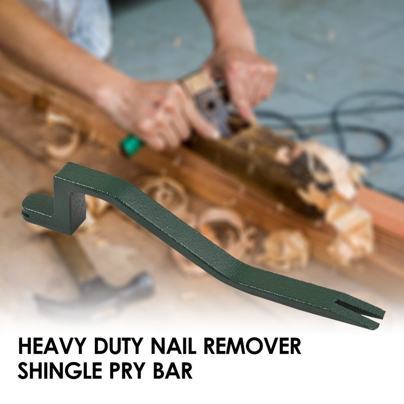 Nail Remover Dark Green Y-Shaped Head Design: Labor-Saving High Hardness Steel Tool - Professional Roofing Tool for Home Improvement Workshop Construction DIY Projects - Image 3