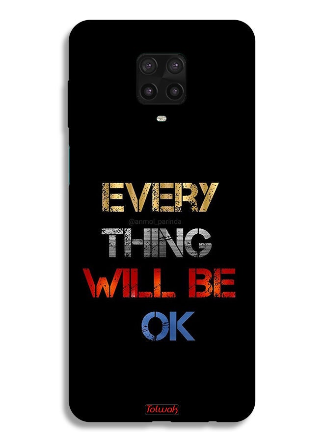 Tolwak Xiaomi Redmi Note 9 Pro Protective Case Cover Everything Will Be Ok - Image 2