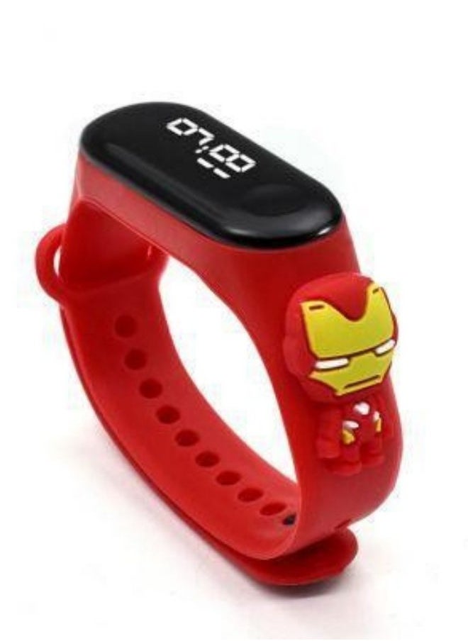 In Air Kids' Water Resistant Silicone Digital Watch 6PCS  - Image 4