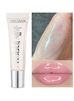 Handaiyan Lip Gloss Hydrating Moisturizing Long Lasting High Glossy Jelly Lip Stain Super Gloss Balm Oil Tinted Treatment Lip Glow Glass Shine Glitter Makeup Beauty Colored Bright Lifter For Women Girls  - Image 1