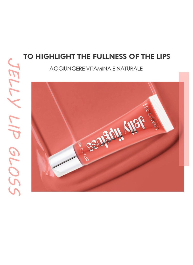Handaiyan Lip Gloss Hydrating Moisturizing Long Lasting High Glossy Jelly Lip Stain Super Gloss Balm Oil Tinted Treatment Lip Glow Glass Shine Glitter Makeup Beauty Colored Bright Lifter For Women Girls  - Image 5