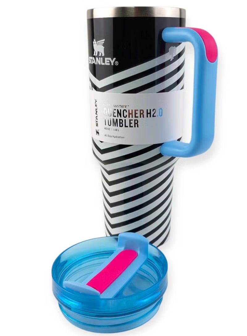 ستانلي كوب حراري سعة 1200 مل - تصميم أنيق مصنوع من الفولاذ المقاوم للصدأ SUS 304 مع غطاء محكم وقشة، يحافظ على السخونة والبرودة - Image 3