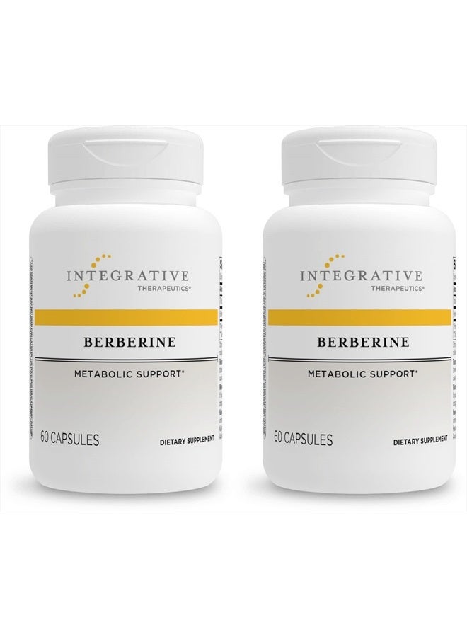 Berberine - 1000–1500 mg Daily - Berberine HCL Supplement for Metabolic Support* - Gluten-Free & Vegan Supplements for Men & Women - 60 Capsules, 2 Pack