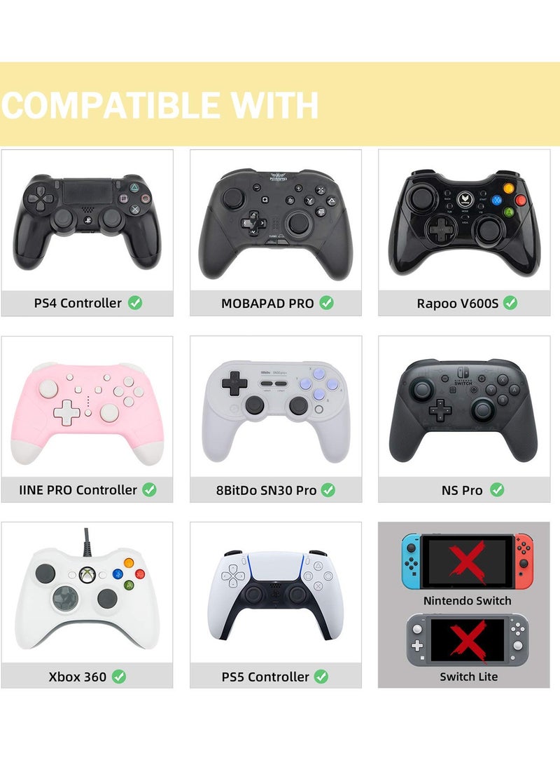 6Pcs Analog Thumb Grip Stick Cover, Wireless Controllers Game Remote Joystick Cap, Fantastic Non-Slip Silicone Handle Protection Cover for PS5/PS4/Xbox one/360/Nintendo Switch PRO  - Image 3
