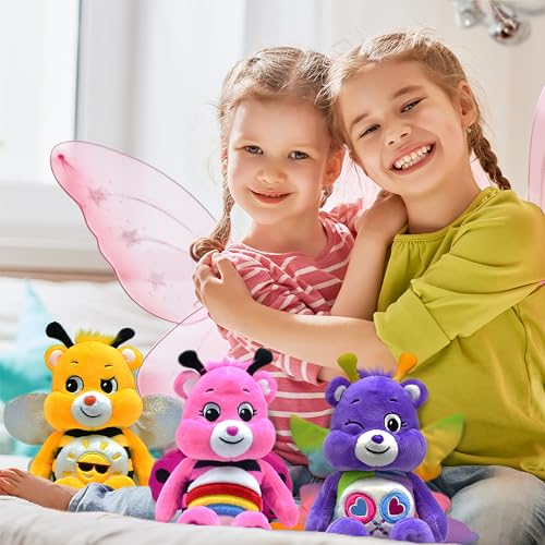 Care Bears Spring Theme Butterfly Share Bear Fun-Size Plush - Perfect Stuffed Animal Holiday, Birthday Gift, Super Soft and Cuddly – Good for Girls and Boys, Employees, Collectors, Ages 4+ - Image 3