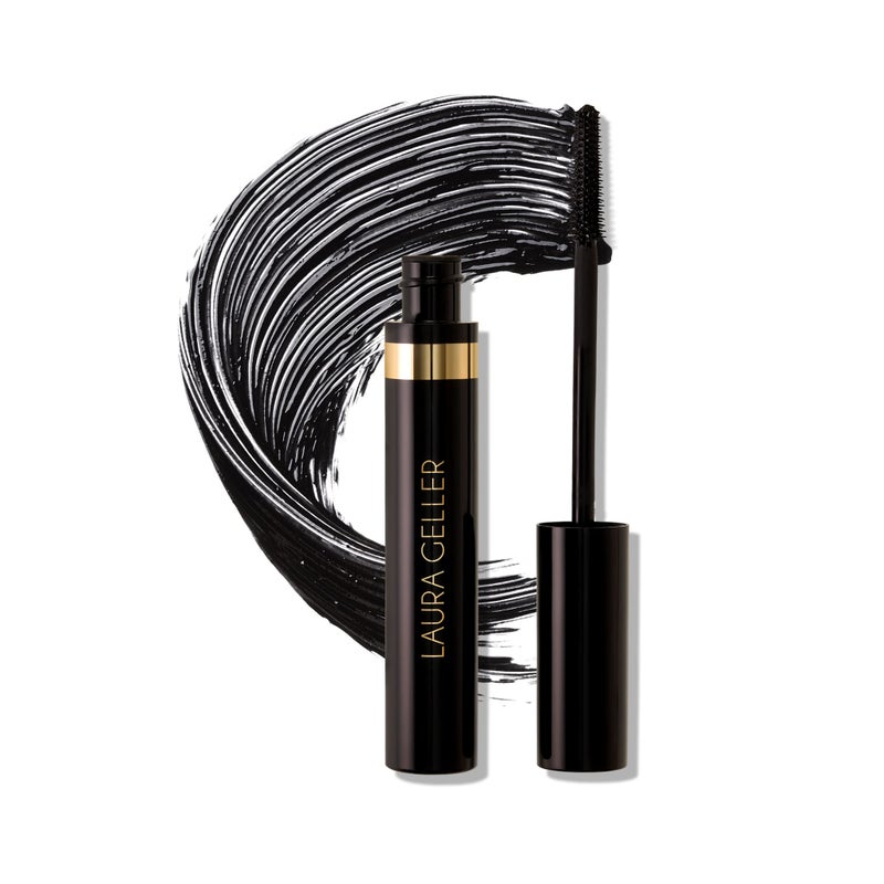 LAURA GELLER NEW YORK Kajal Longwear Mascara Lengthening Defining Curling Buildable Formula Eye Makeup Innovative Curling Brush 1 count