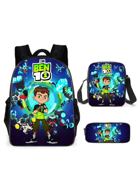 New Cartoon Student Backpack Three-Piece Set 29*16*42cm
