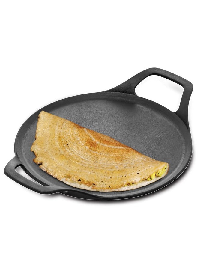 Hawkins Futura 27 cm Cast Iron Dosa Tava, Pre-Seasoned Cast Iron Flat Tawa for Roti, Cast Iron Cookware for Kitchen, Black (CIDT27) - pzsku/Z740A6687E92A642A91A5Z/45/_/1740118807/2e82c8a9-1170-44cc-90b5-b7272ea0fd6f