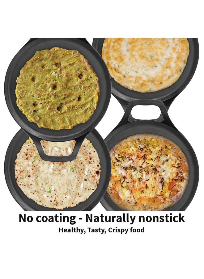 Hawkins Futura 27 cm Cast Iron Dosa Tava, Pre-Seasoned Cast Iron Flat Tawa for Roti, Cast Iron Cookware for Kitchen, Black (CIDT27) - pzsku/Z740A6687E92A642A91A5Z/45/_/1740118856/44596c3b-7f22-40fc-b932-f60731f795af