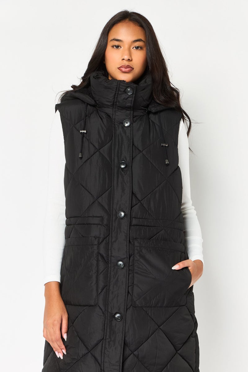 BCBGeneration Women Quilted Puffer Jacket, Black - Image 2