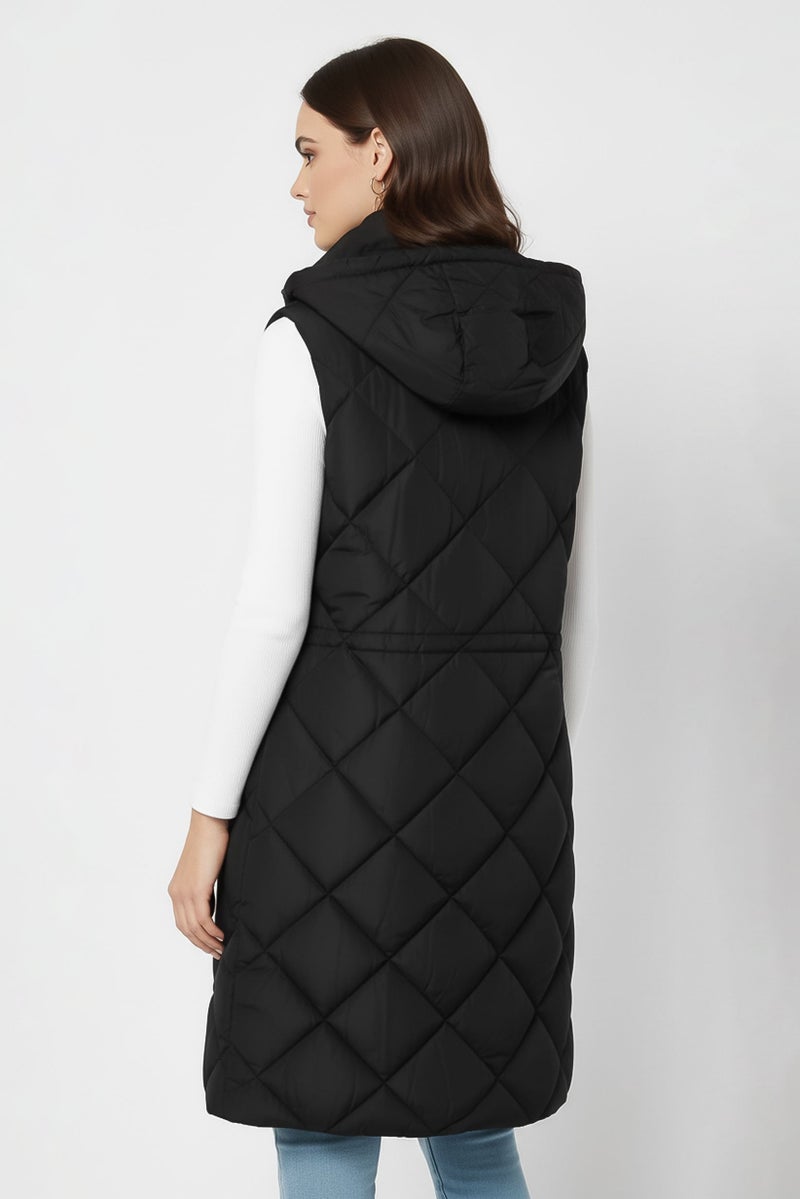 BCBGeneration Women Quilted Vest Jacket, Black - Image 3