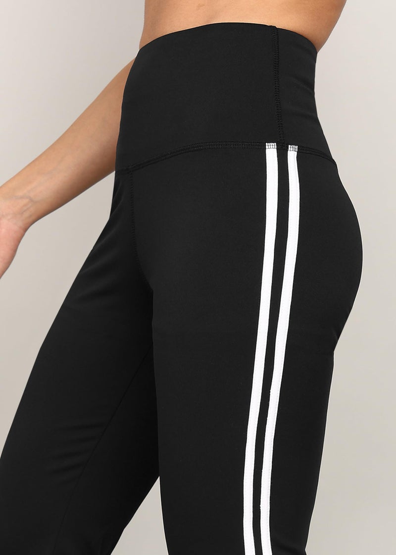 Rock Paper Scissors Premium Flare Gym Pants High Waist Stretchable Flared Leggings with Side Stripes Gym wear/Active Wear Tights Yoga Pants/Dance Womens Workout Tights Gym Tight - Image 5