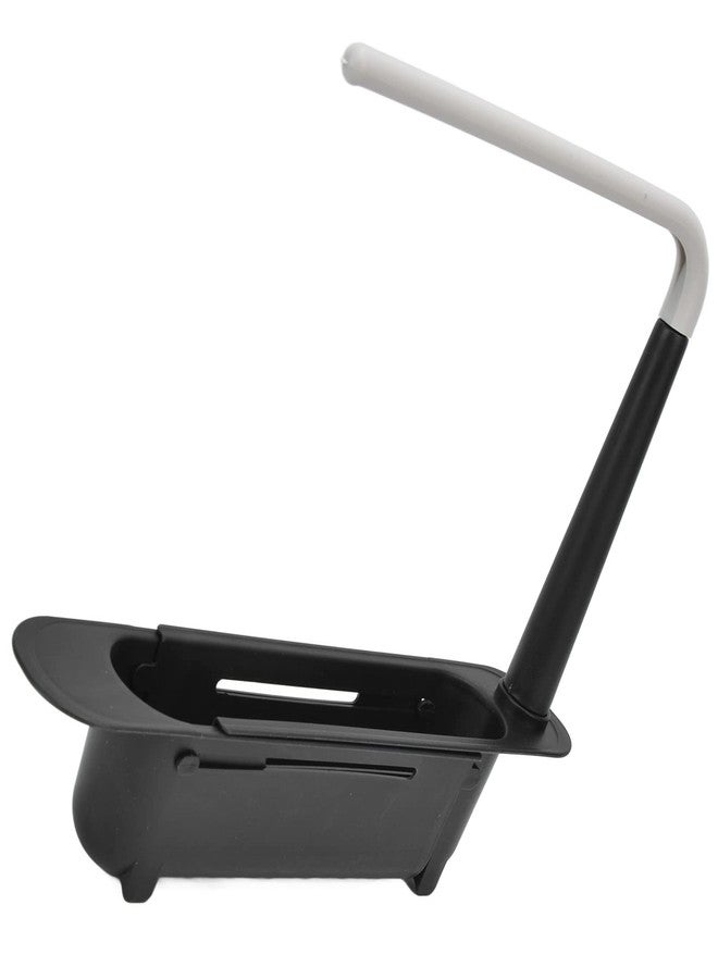 Zerodis Telescopic Sink Storage Rack, Telescopic 2in1 Sink Expandable Storage Drain Basket Towel Rack Under Sink Organizers Telescopic Sponge Soap Holder for Kitchen Sink (Black) - Image 5