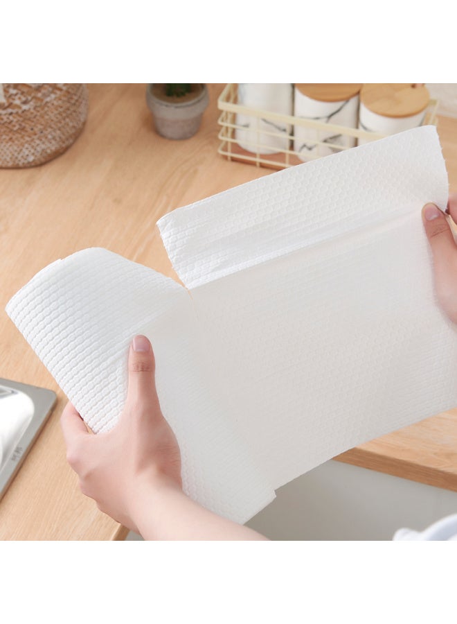 MR. Miaoran Disposable Cleaning Cloths, 3 Rolls, 120 Pieces, Thickened, Lazy Person's Wipes, Absorbent, For Kitchen, Dishwashing, Dual-use For Wet And Dry - Image 2