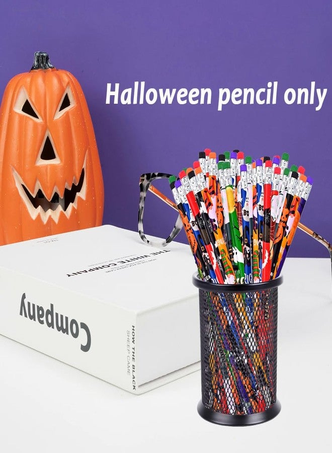 BAISDY 60Pcs Halloween Pencil, Assorted Halloween Ghost Pumpkin Skeleton Bat Spider Wooden Pencils for Office - Image 4