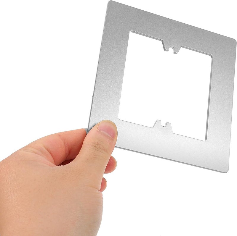 Unomor Decorative Light Wall Plate Spacer Cover Gray 86 Type Single Gang Socket Wall Plate Repair Frame for Electrical Outlet - Image 4
