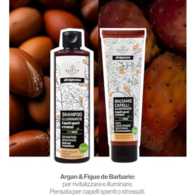 Natyr SONSTIGER MARKT - BRIGHTENING SHAMPOO - DULL HAIR - ARGAN AND FIGURES - ORGANIC - 250 ML - Image 3
