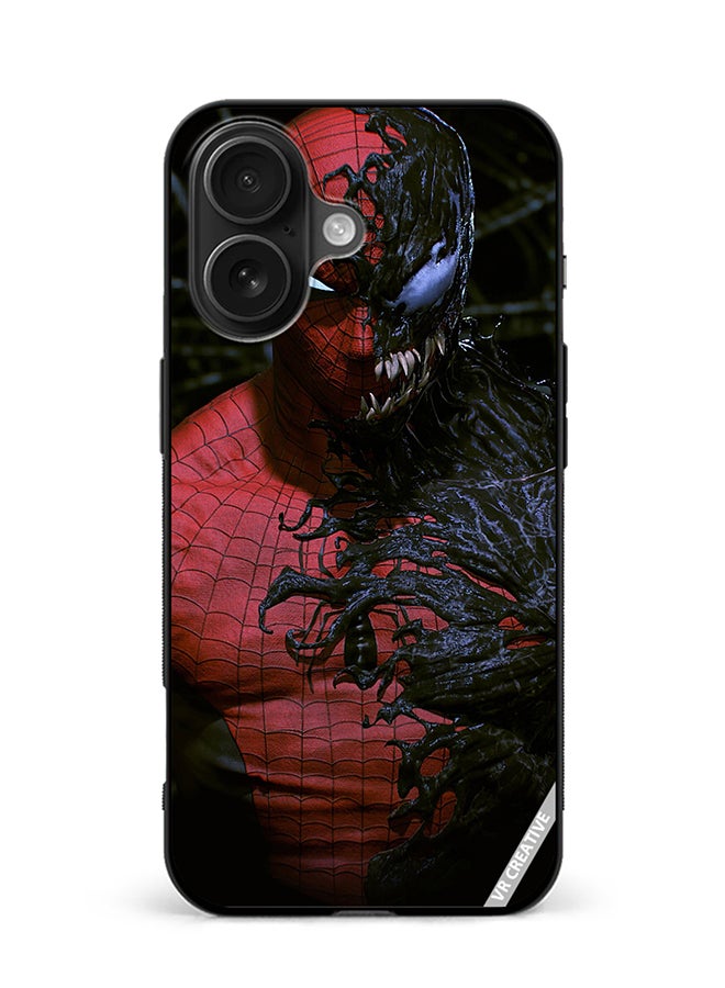 VR CREATIVE Protective Case Cover For Apple iPhone 16 Spiderman Design Multicolour
