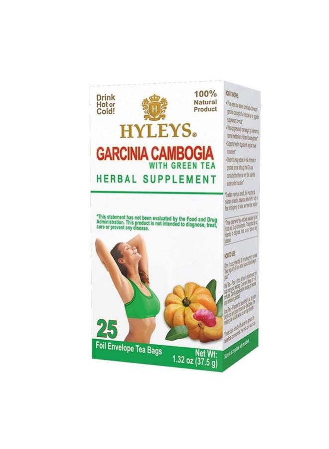 HYLEYS Tea Tea Garcinia Cambogia Green Tea Original Flavor - 25 Tea Bags - Image 1