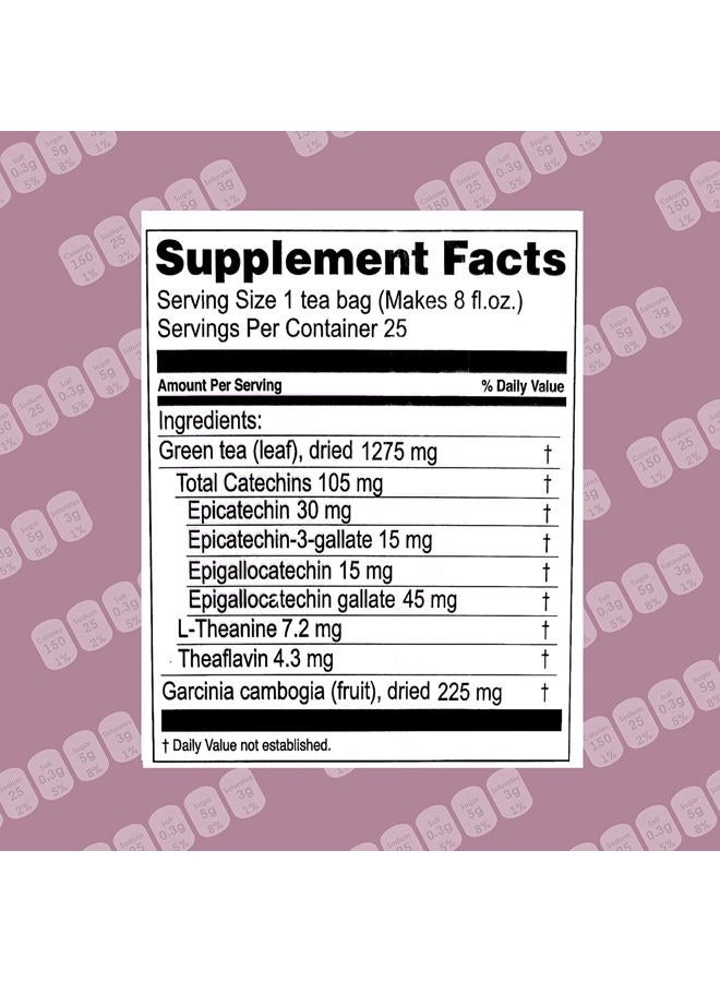 HYLEYS Tea Tea Garcinia Cambogia Green Tea Original Flavor - 25 Tea Bags - Image 4