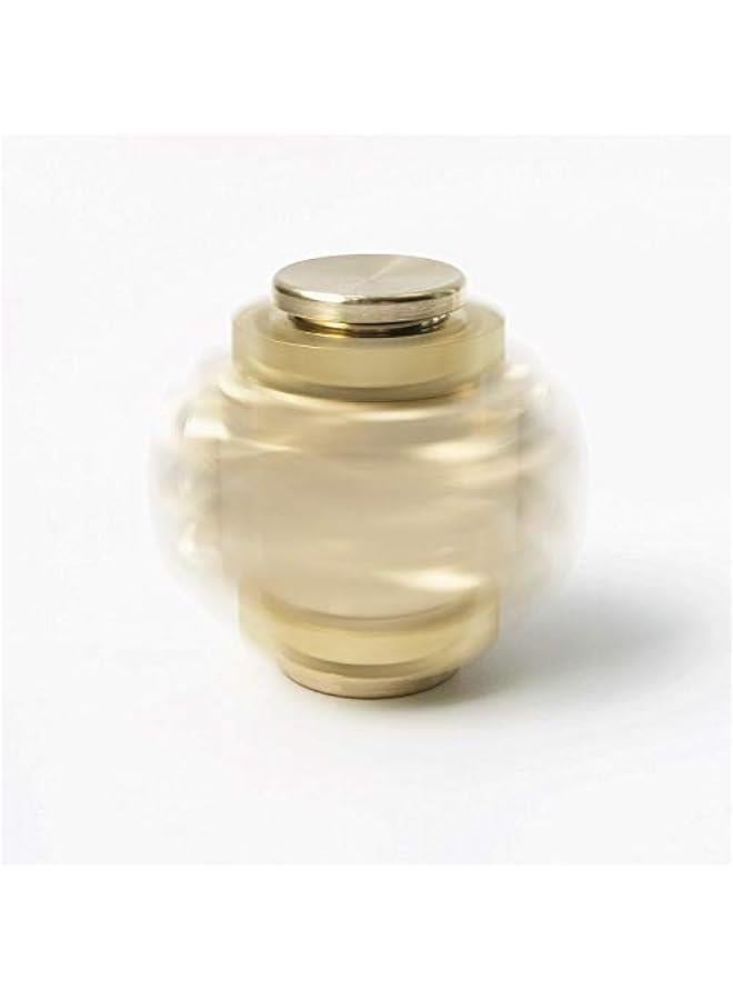 Arabest Fidget Cube Spinner, Linkage 4 Gears Figity Spin Finger Games, Metal Brass with Super Smooth Bearings, Durable Mechanics Romoveable, Small Premium Figit Toy - Gold - Image 4