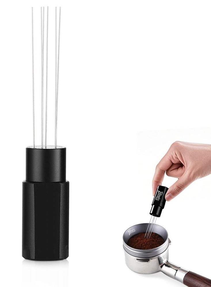 Coffee Needle WDT Tool Espresso Distribution Stirrer with Aluminum Stand 14x2.5cm for Uniform Flavor Extraction  - Image 1