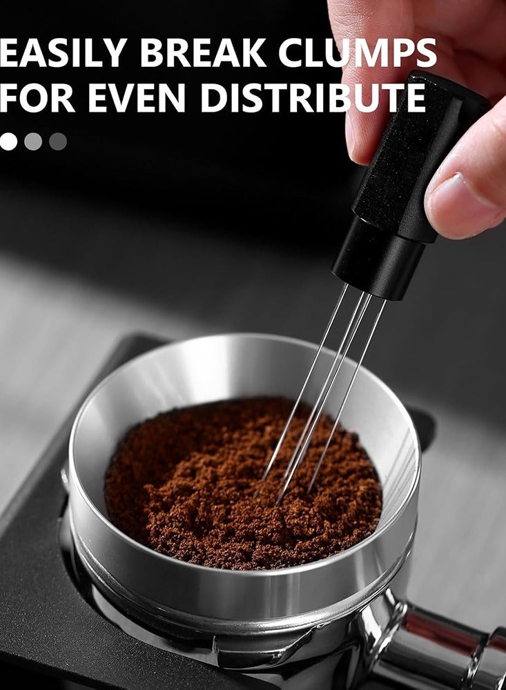Coffee Needle WDT Tool Espresso Distribution Stirrer with Aluminum Stand 14x2.5cm for Uniform Flavor Extraction  - Image 3