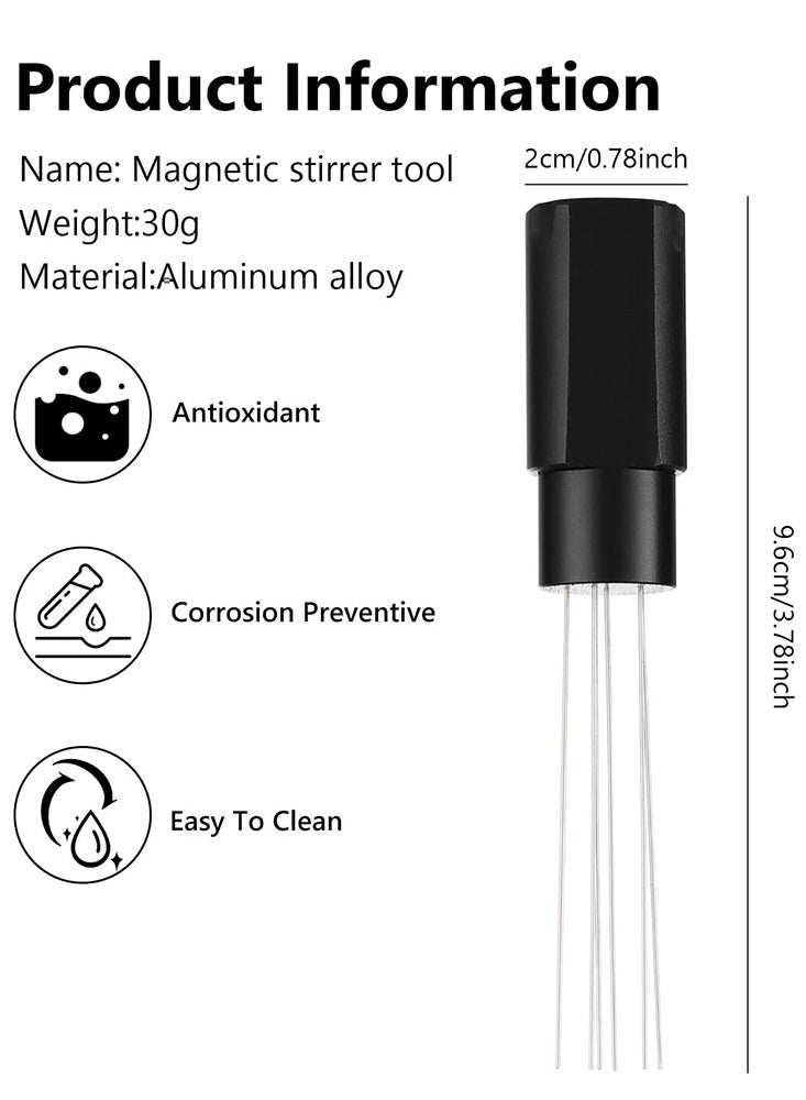 Coffee Needle WDT Tool Espresso Distribution Stirrer with Aluminum Stand 14x2.5cm for Uniform Flavor Extraction  - Image 4
