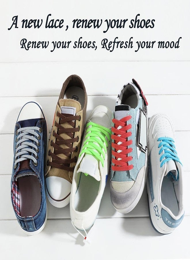 VSUDO 54" Flat Brown Shoe Laces for Sneakers, Replacements Strings for Women or Men (1 Pair-137CM) - Image 5
